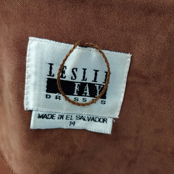 Vtg Leslie Fay Blazer Skirt & Scarf Set US 4 - Picture 10 of 15